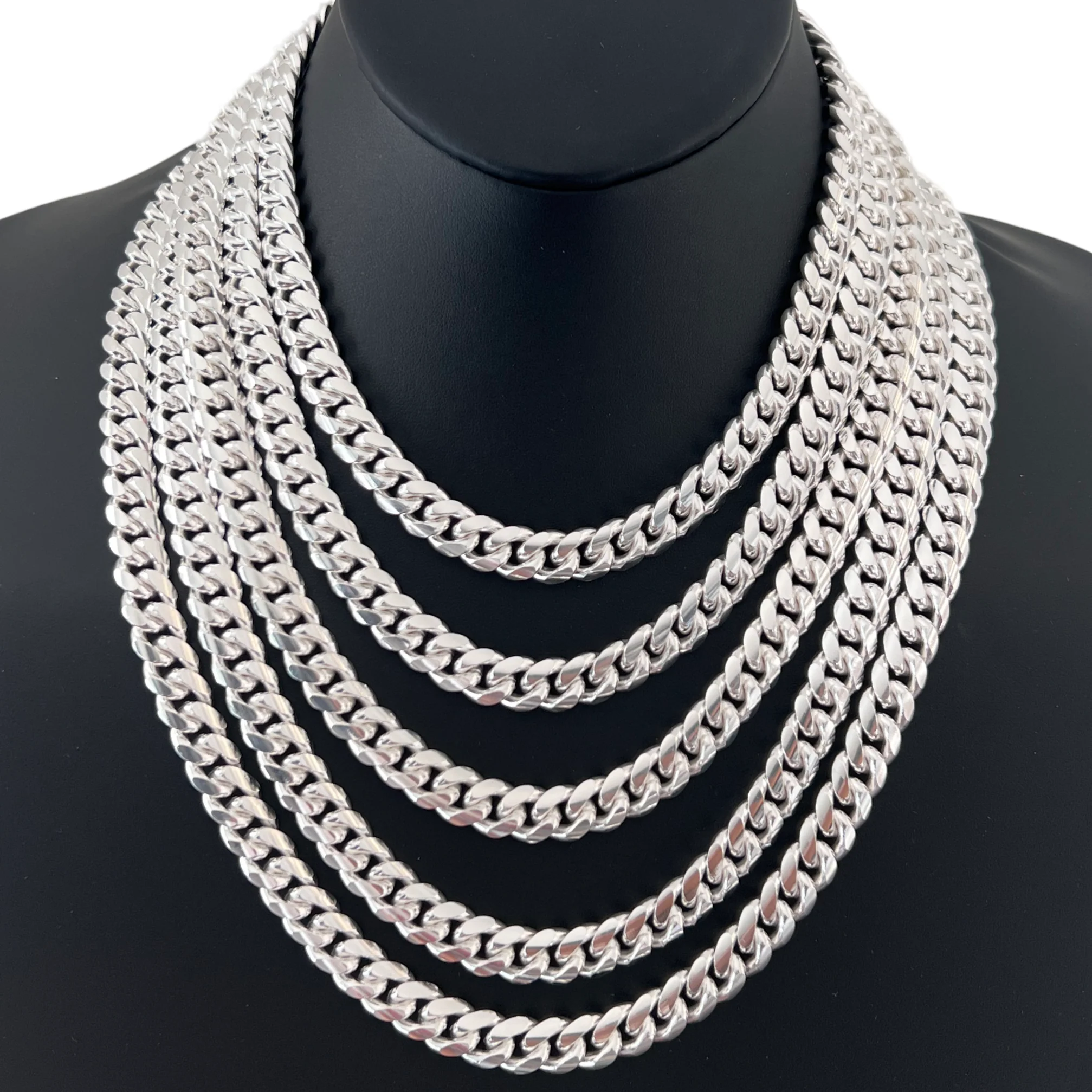 10mm Miami Cuban Box Lock Necklace - Image 3