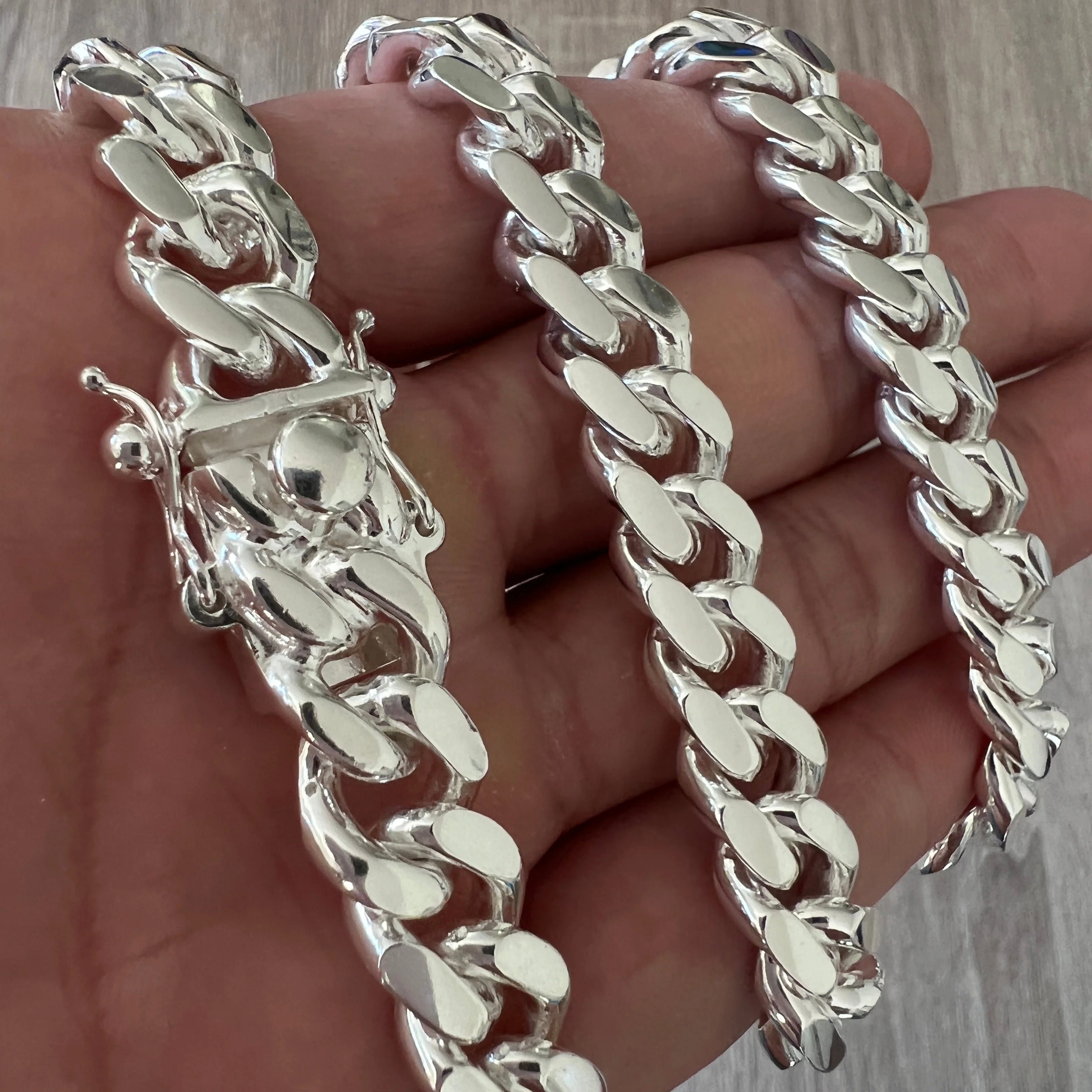 10mm Miami Cuban Box Lock Necklace - Image 6