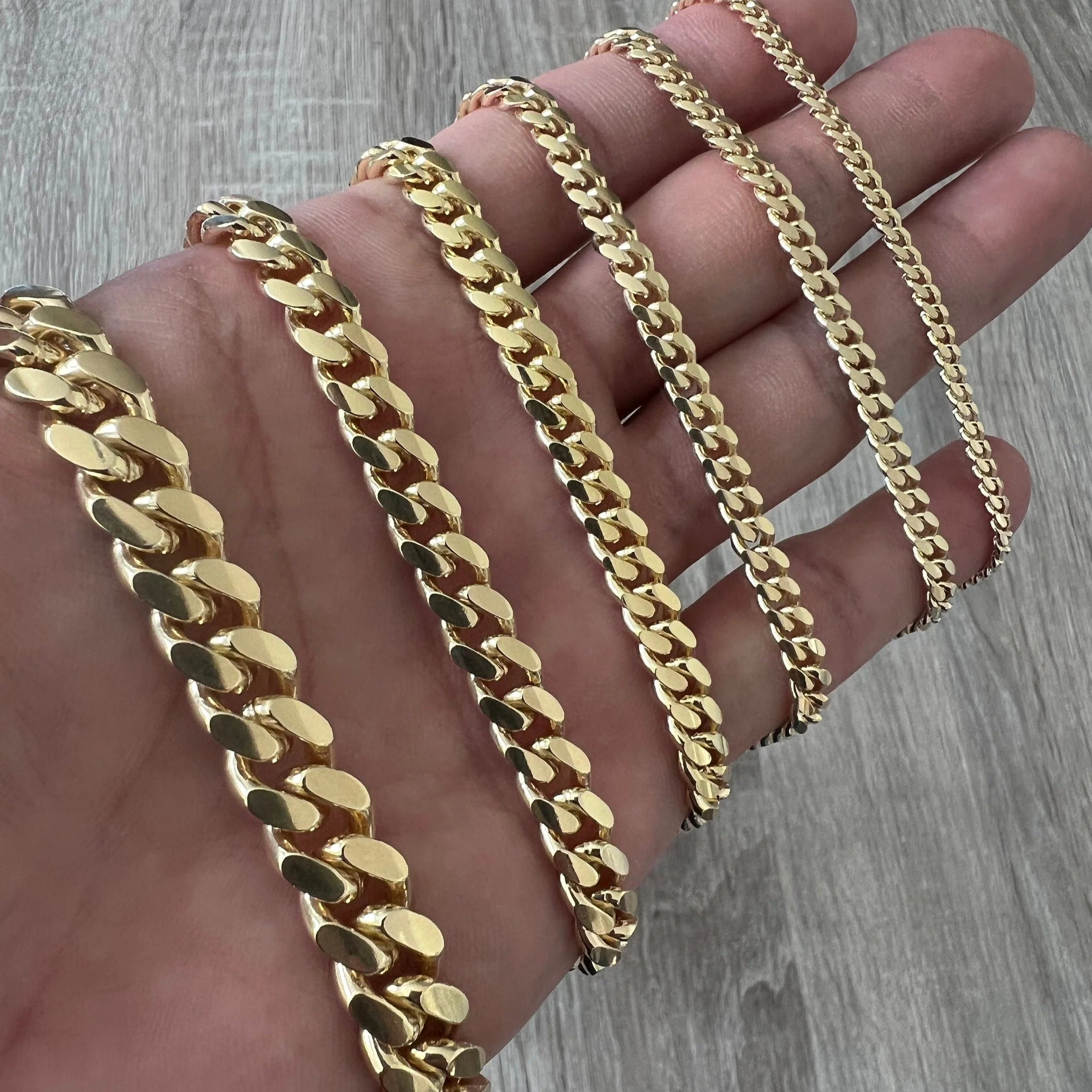 10mm Miami Cuban 14K Gold Vermeil Chain 925 - Image 5