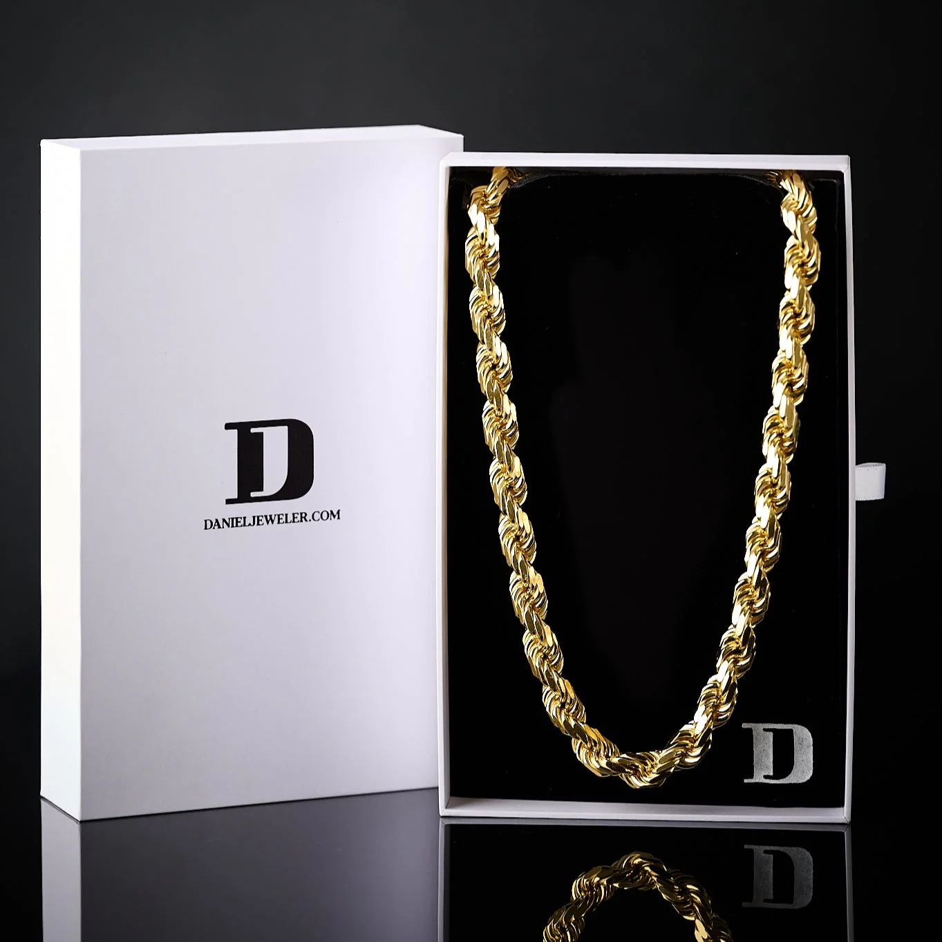 ROPE 14K Gold Vermeil Chain 925 - Image 9