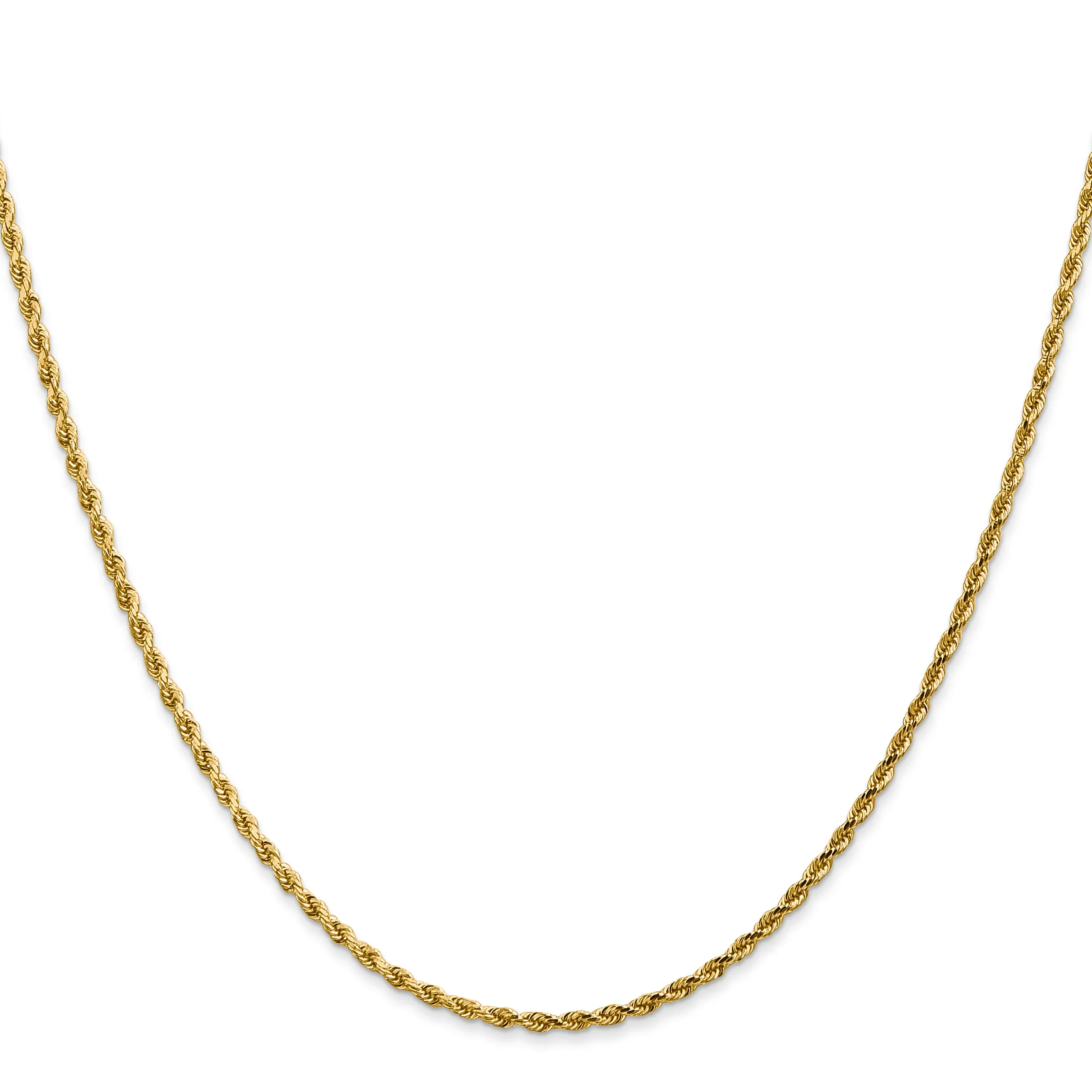 1.5mm Rope 14K Gold Vermeil Chain - Image 3