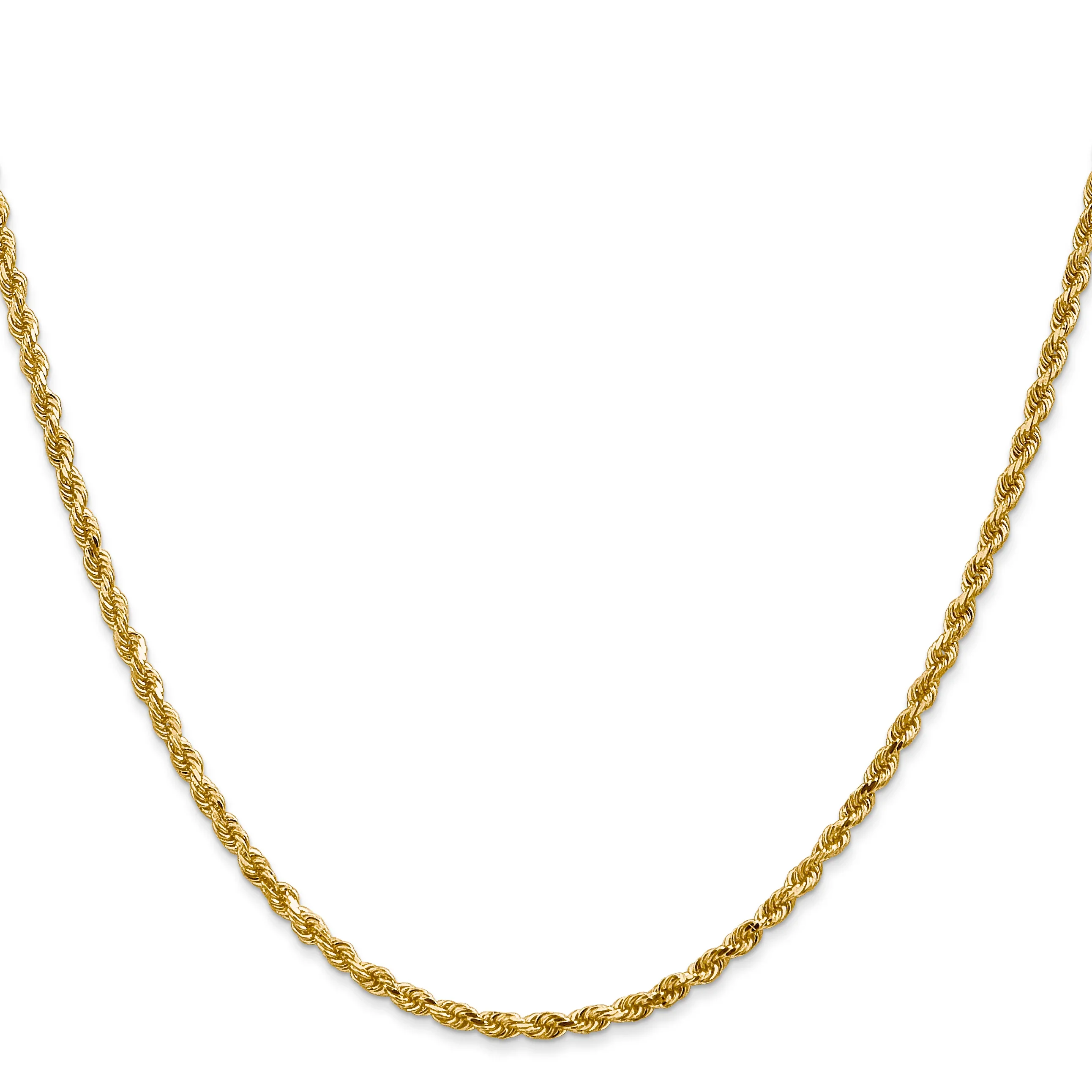 2.5MM Rope 14K Gold Vermeil Chain DC - Image 3