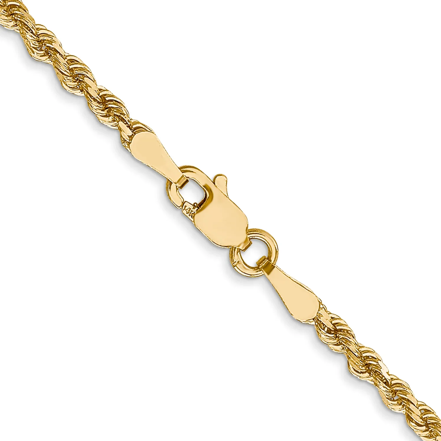 2.5MM Rope 14K Gold Vermeil Chain DC - Image 4