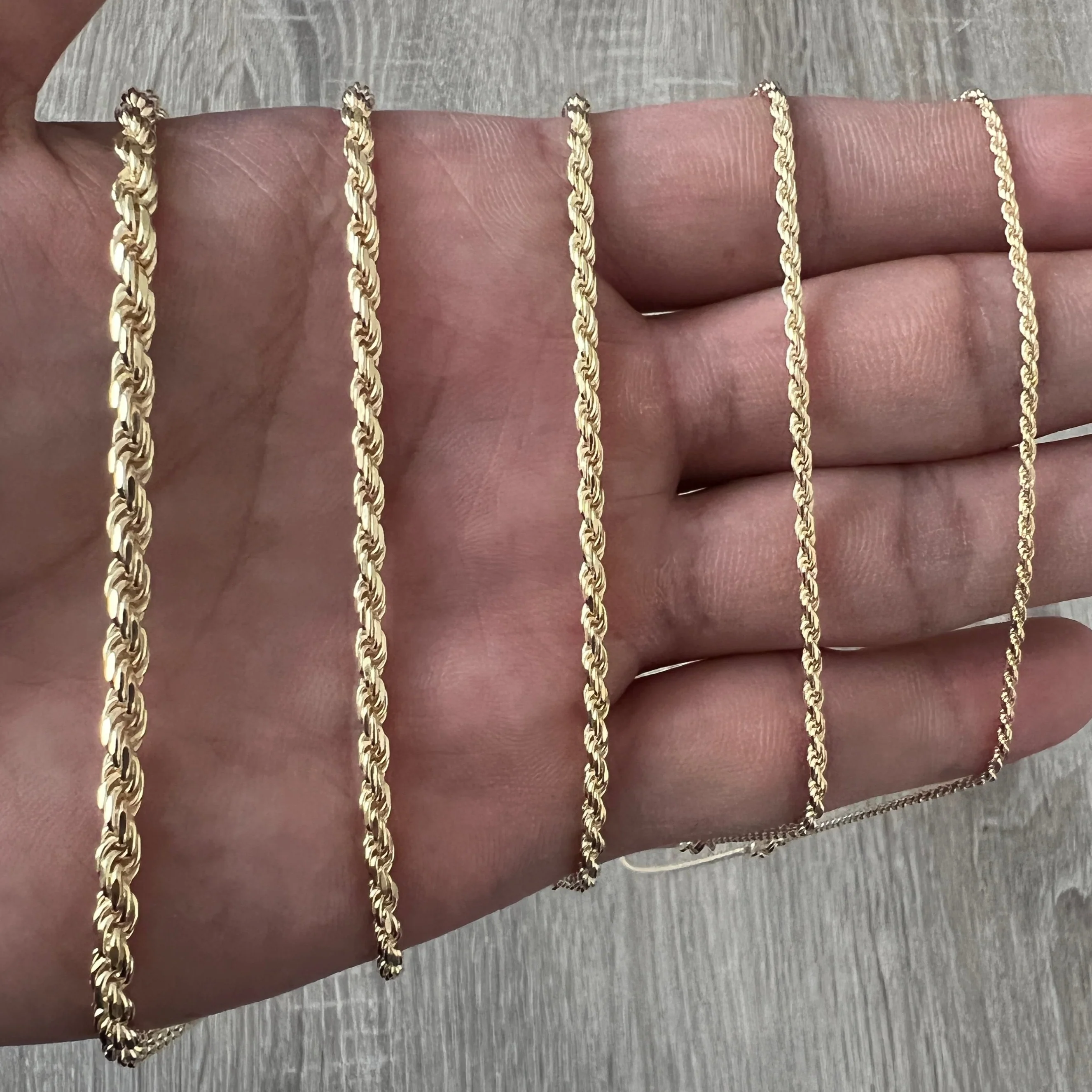 ROPE 14K Gold Vermeil Chain 925 - Image 12