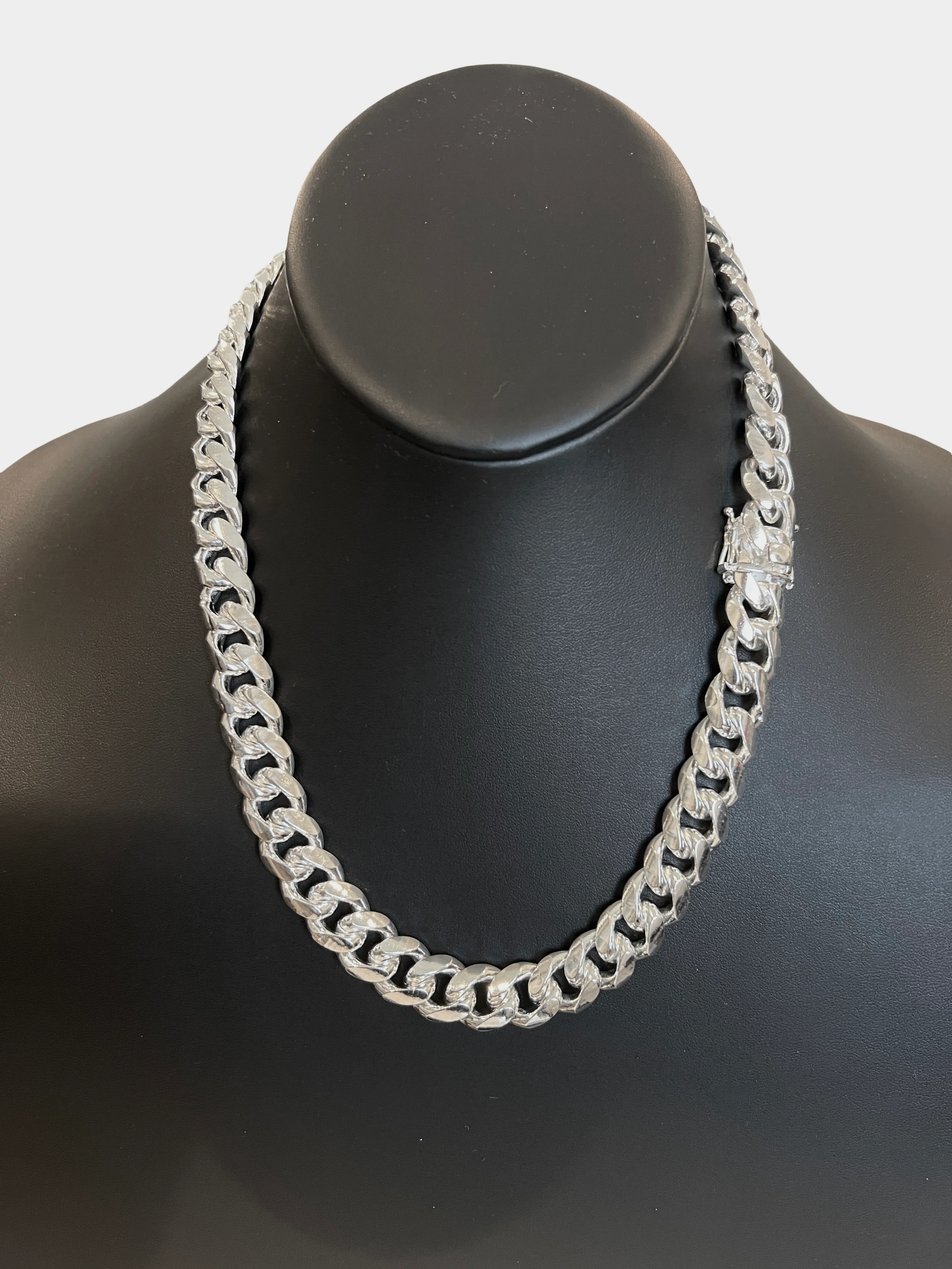 14mm Miami Cuban Box Lock Necklace - Image 3