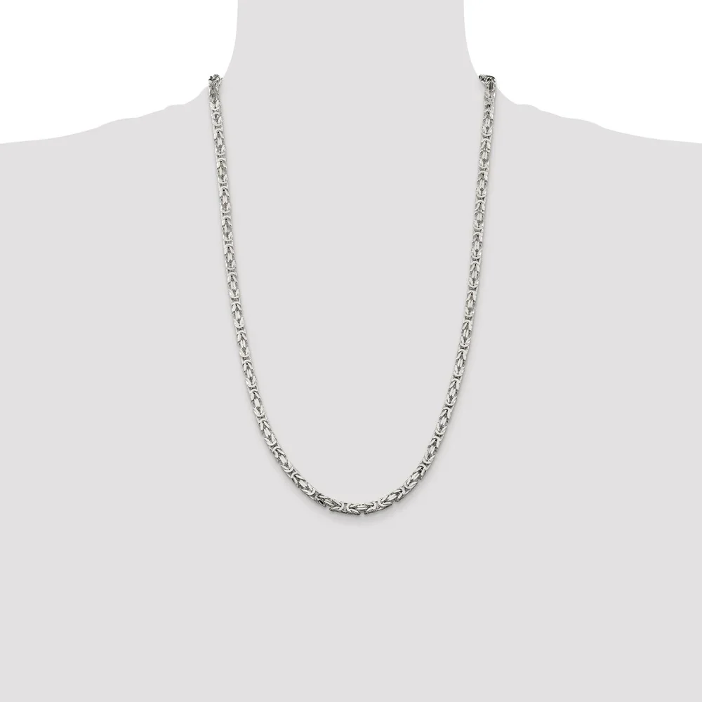 4MM BYZANTINE 925 CHAIN - Image 3