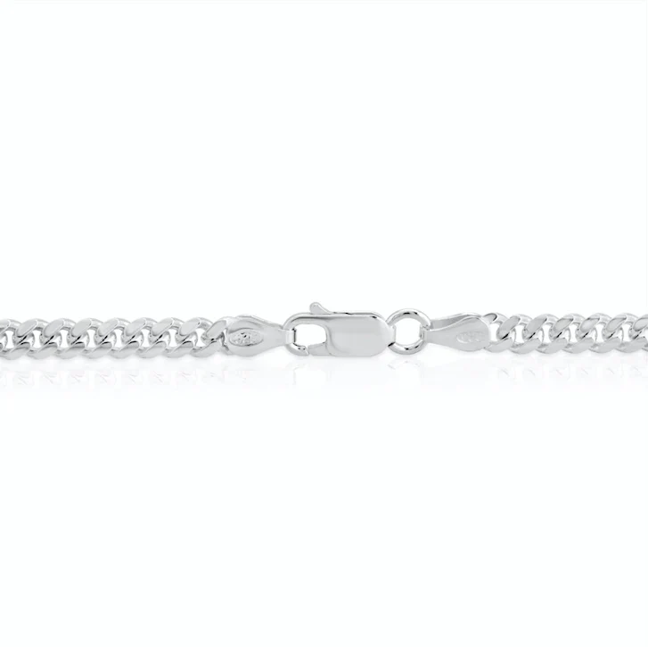 4mm Miami Cuban Lobster Necklace - Image 3