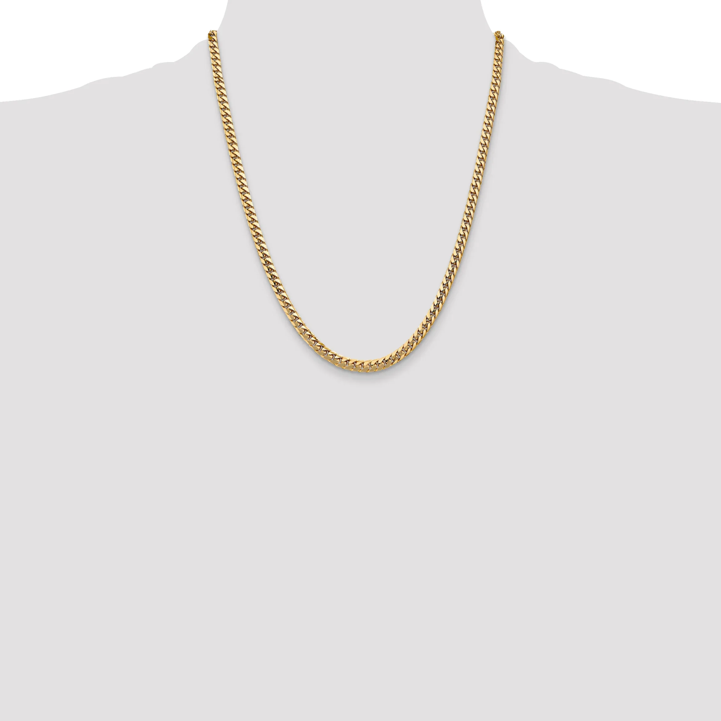 4mm Miami Cuban 14K Gold Vermeil 925 Chain - Image 3