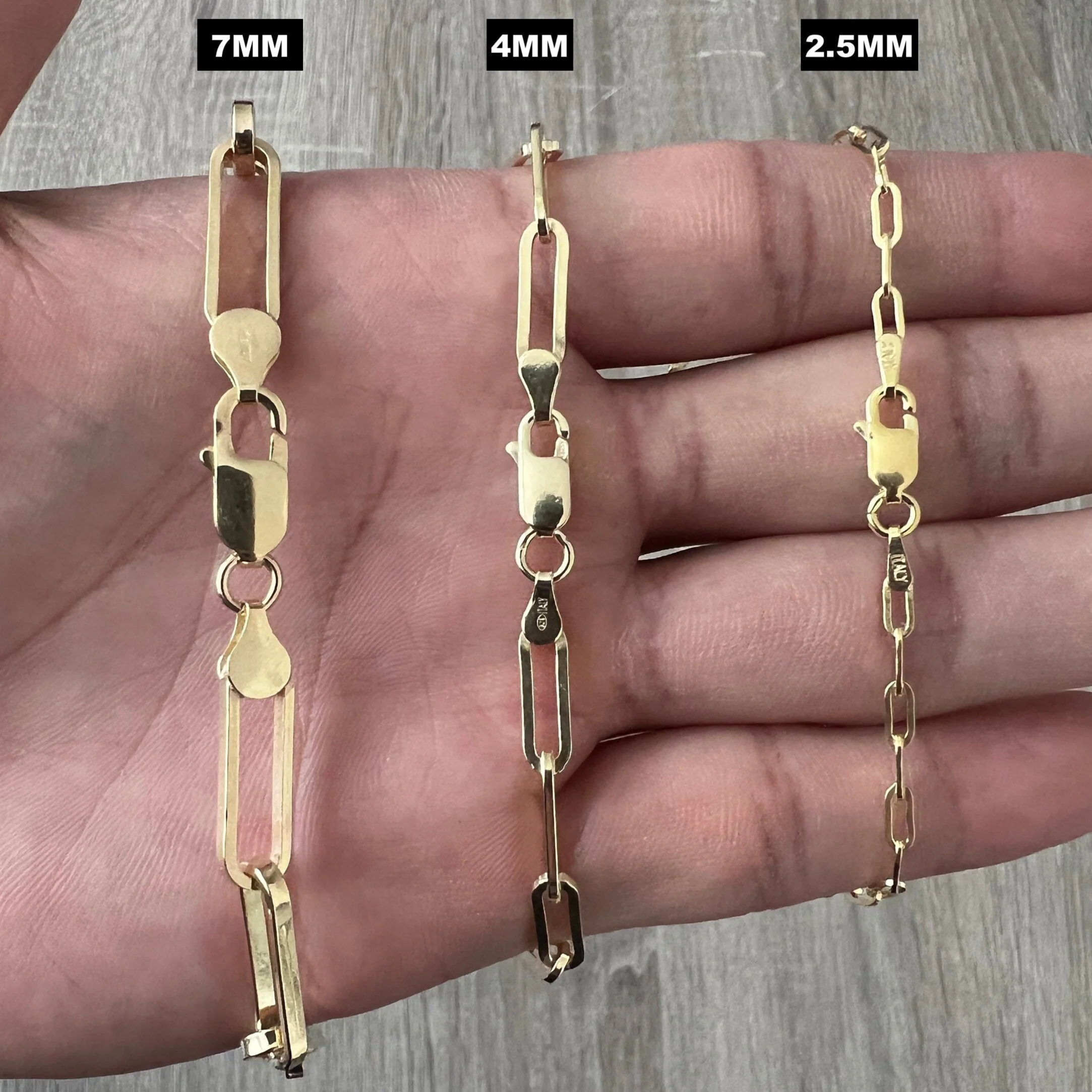 Paperclip 14K Gold Vermeil 925 Chain - Image 5