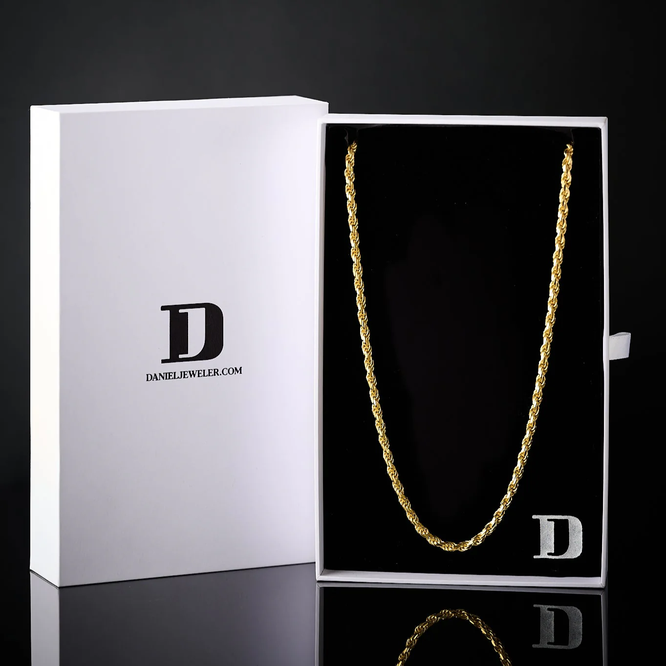 ROPE 14K Gold Vermeil Chain 925 - Image 3