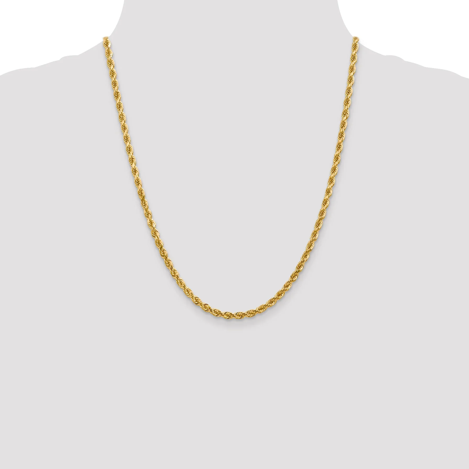 4MM Rope 14K Gold Vermeil 925 Chain DC - Image 5