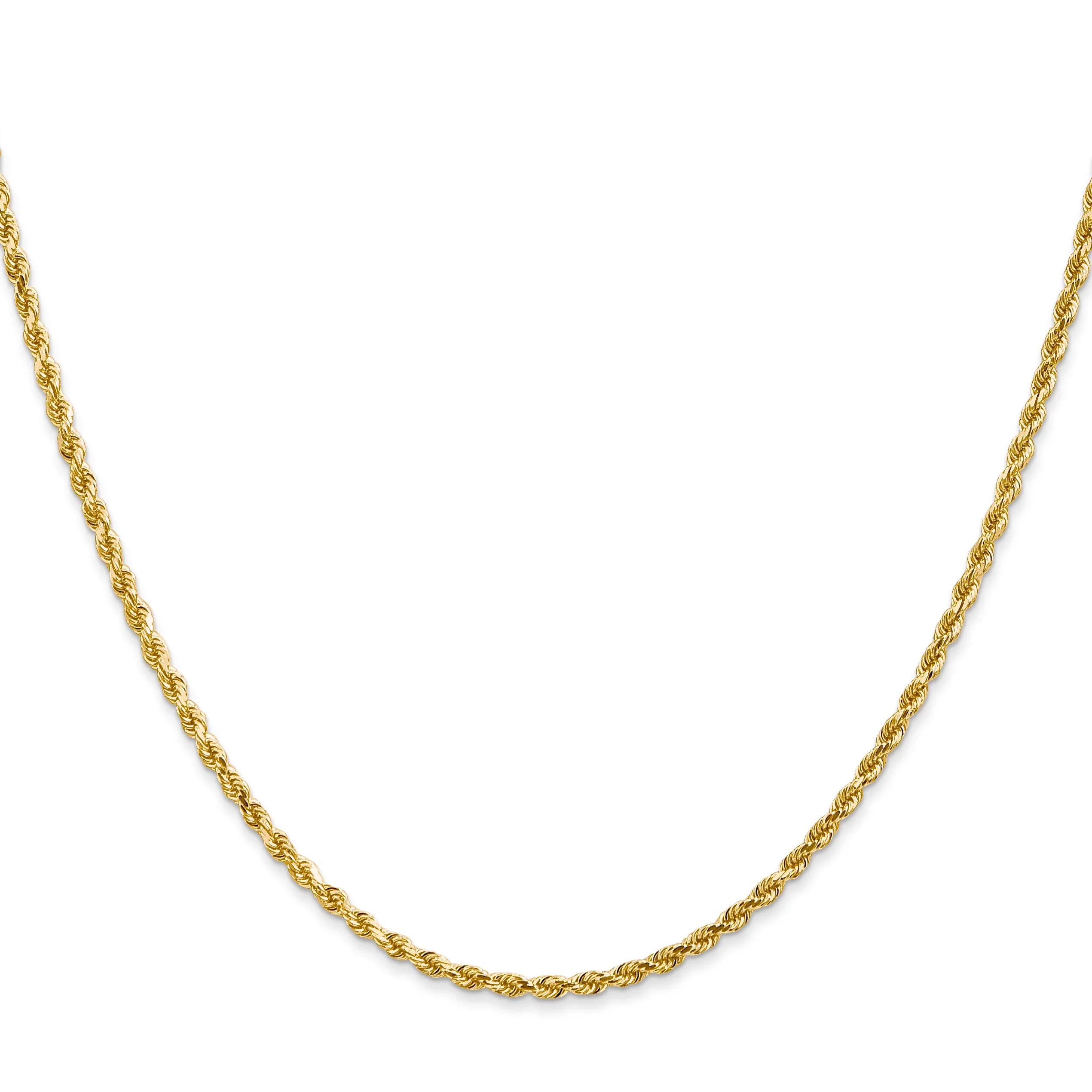 2mm Rope 14K Gold Vermeil Chain DC - Image 3