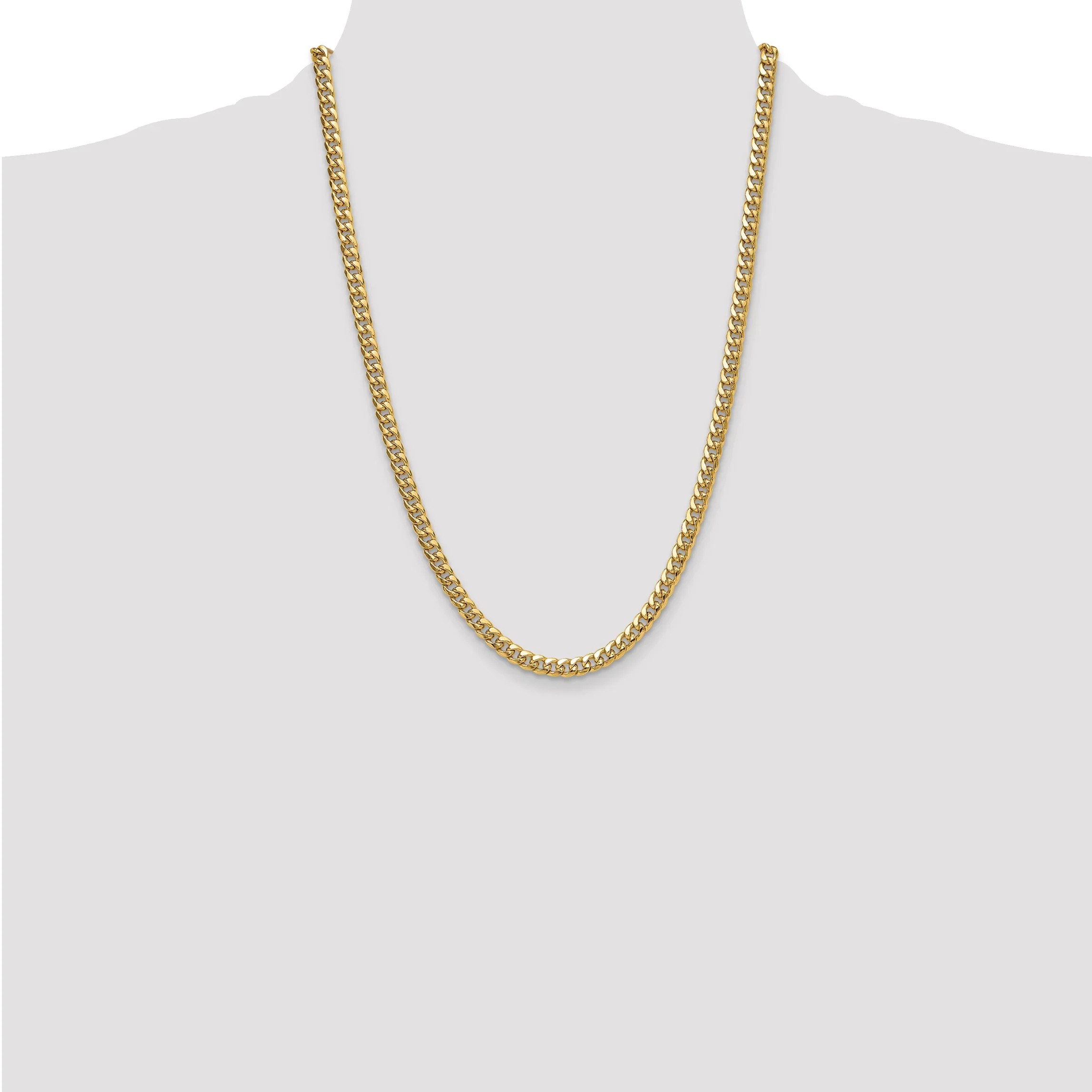 5mm Miami Cuban 14K Gold Vermeil Chain 925 - Image 3