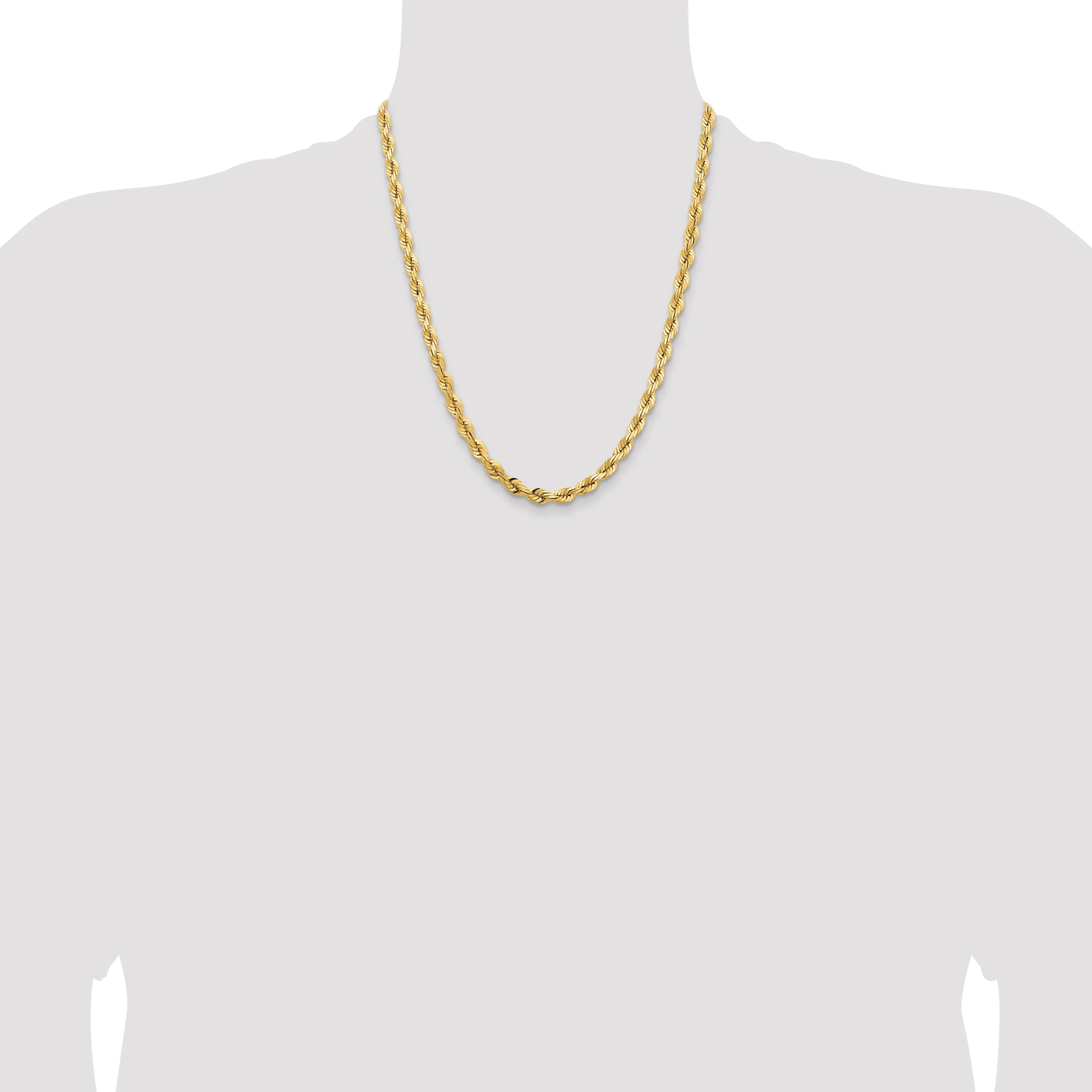 5mm Rope 14K Gold Vermeil 925 Chain - Image 3