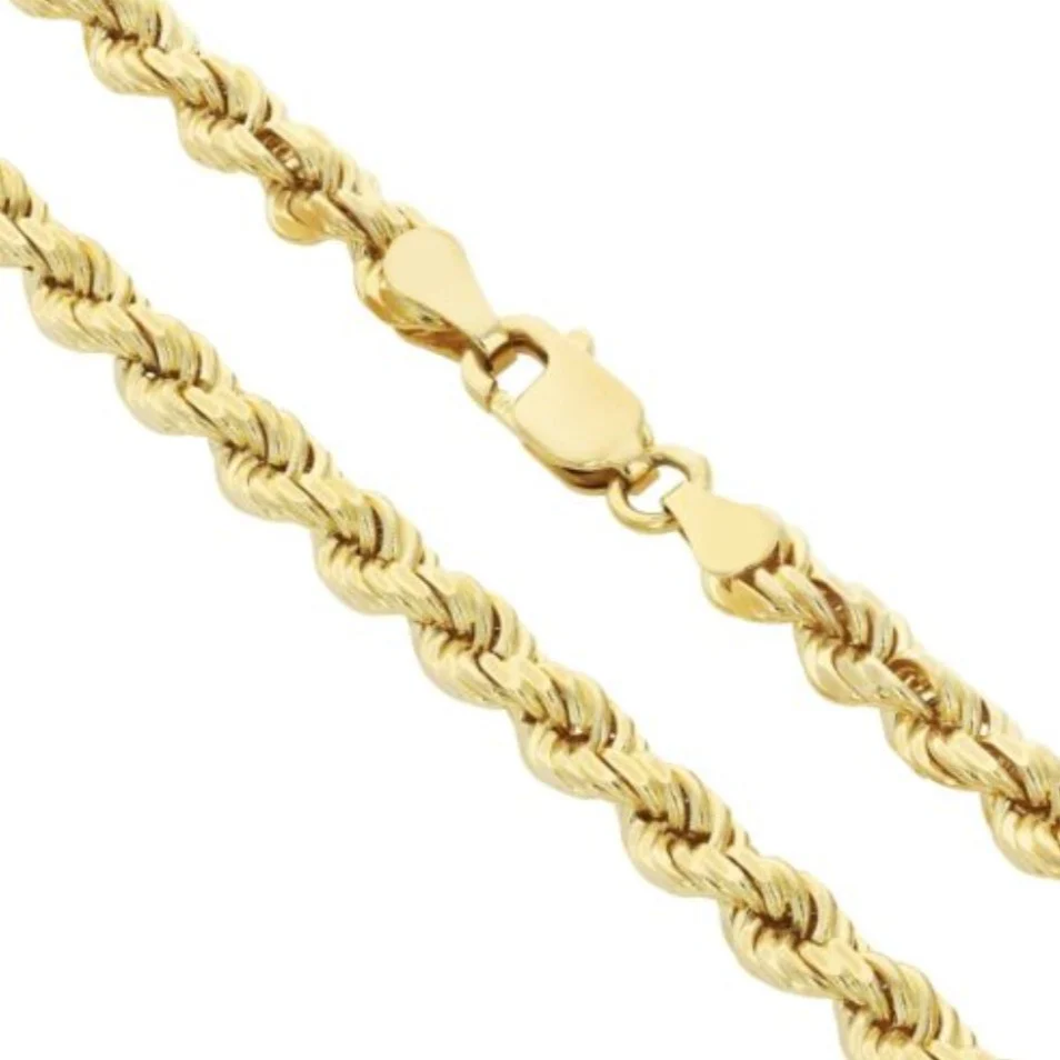 4MM Rope 14K Gold Vermeil 925 Chain DC - Image 4