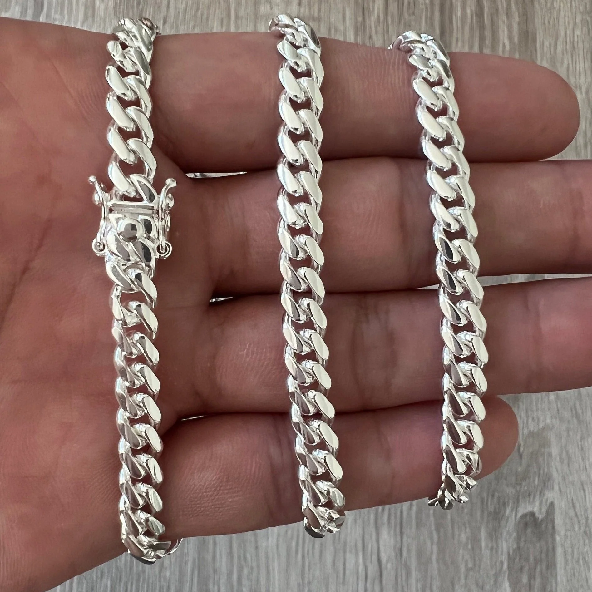 6mm Miami Cuban Box Lock Necklace - Image 3