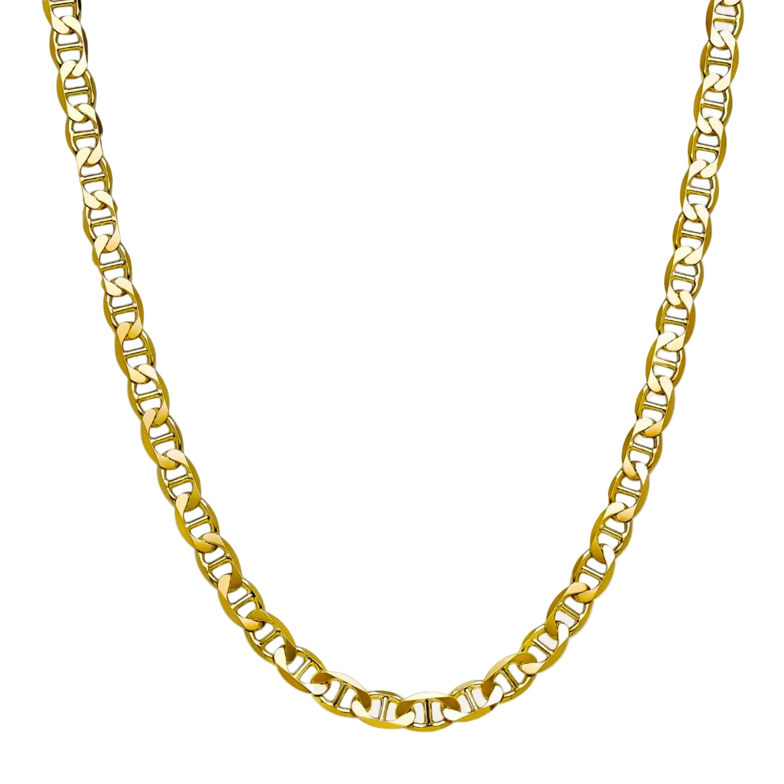 6mm Mariner 14K Gold Vermeil 925 Chain - Image 4