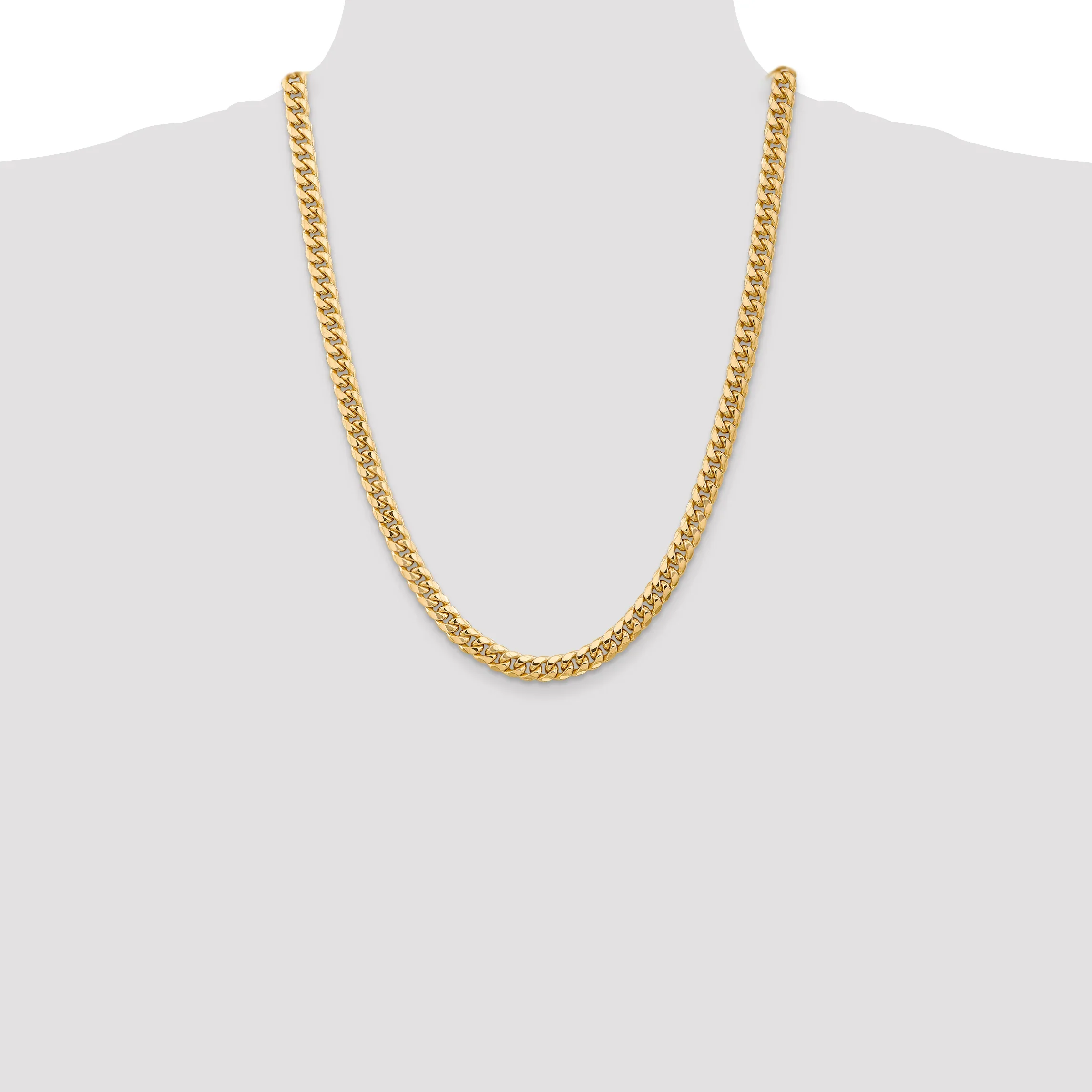 6mm Miami Cuban 14K Gold Vermeil 925 Chain - Image 2
