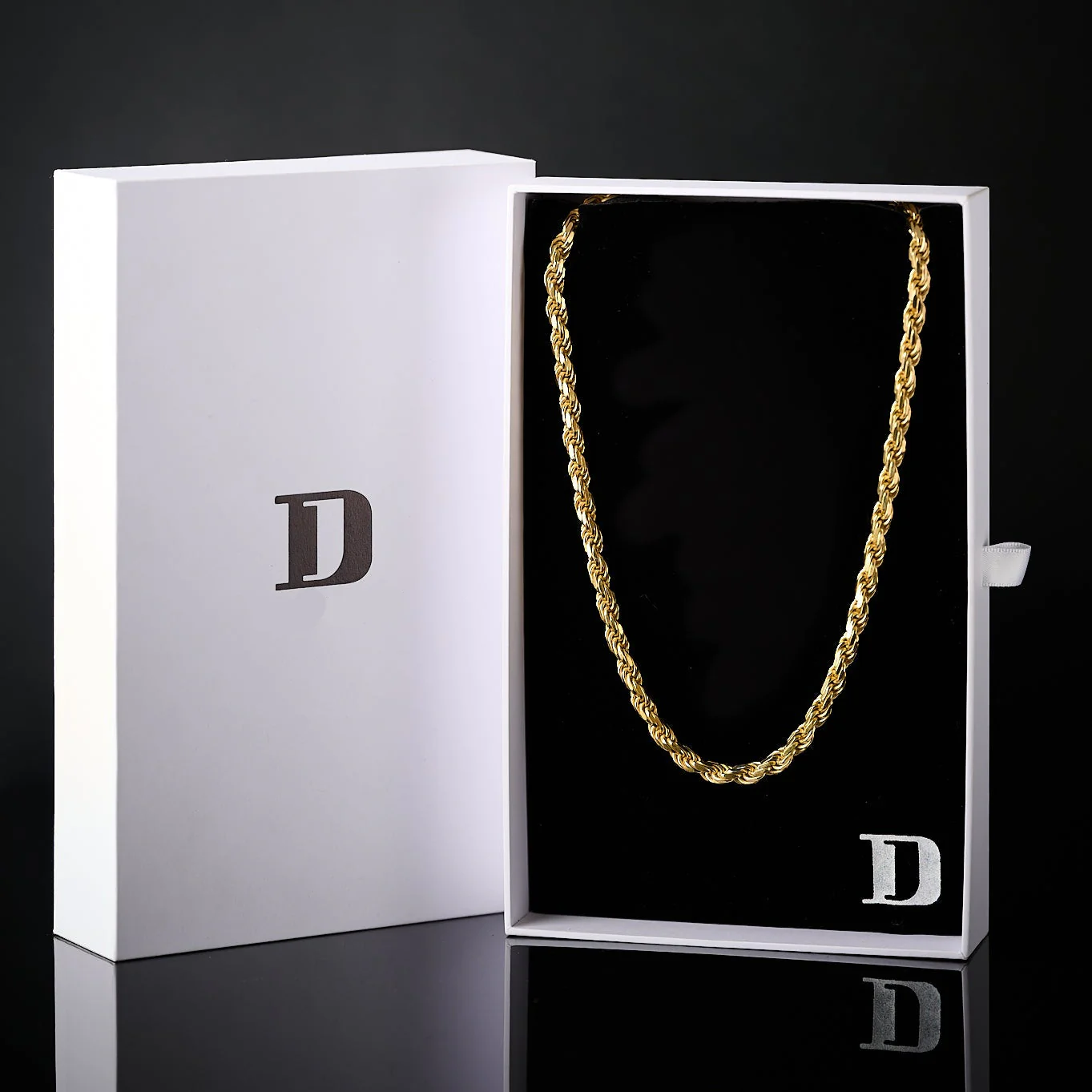 ROPE 14K Gold Vermeil Chain 925 - Image 5