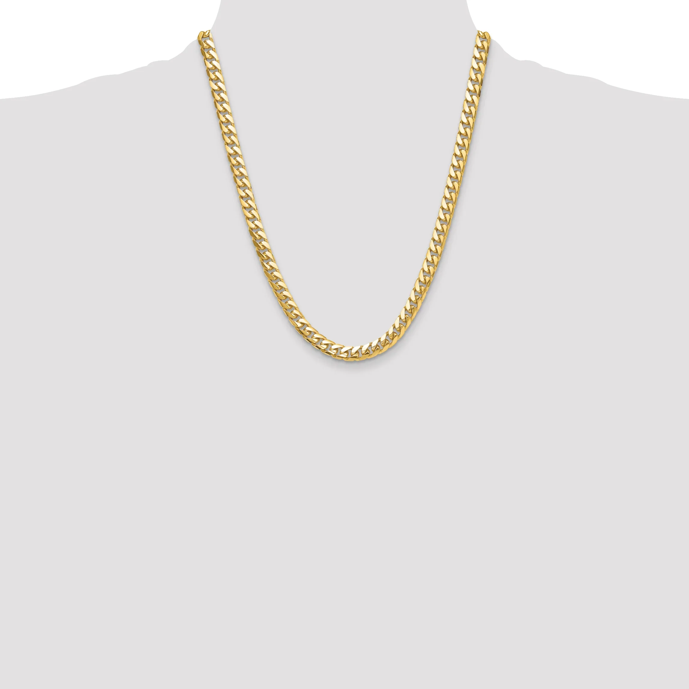 8mm Miami Cuban 14K Gold Vermeil 925 Chain - Image 3