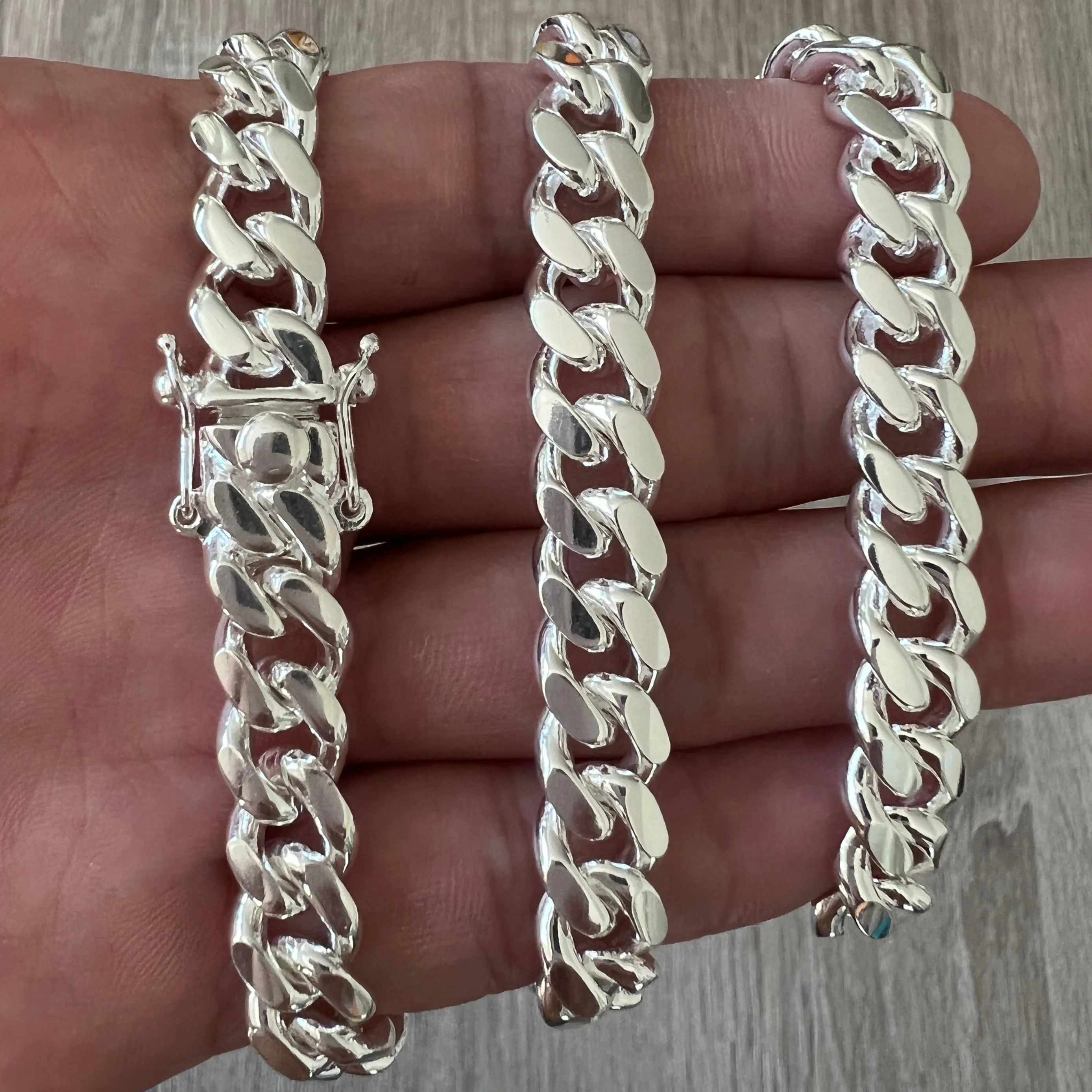 8mm Miami Cuban Box Lock Necklace - Image 3