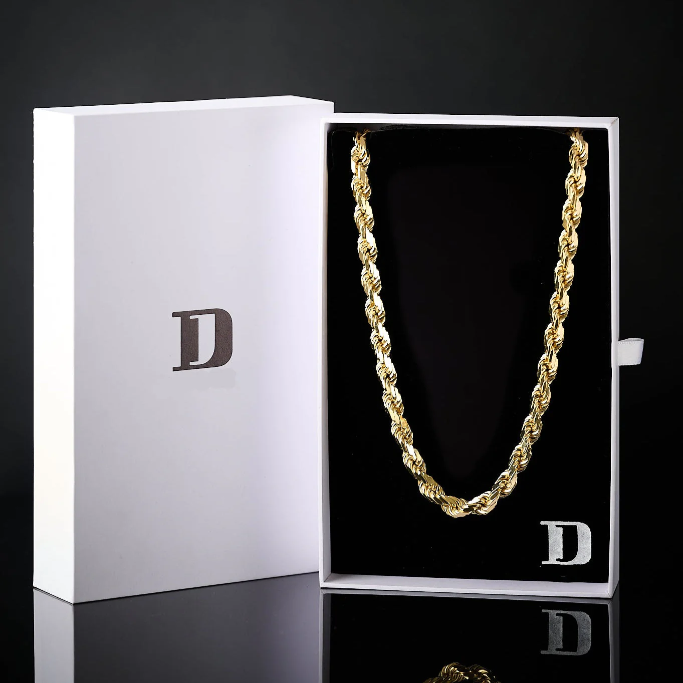 ROPE 14K Gold Vermeil Chain 925 - Image 7