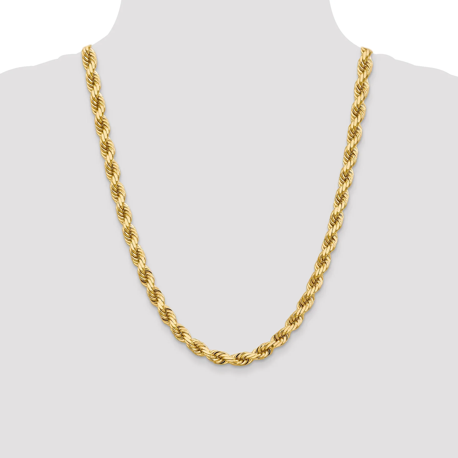 8MM Rope 14K Gold Vermeil 925 Chain DC - Image 3