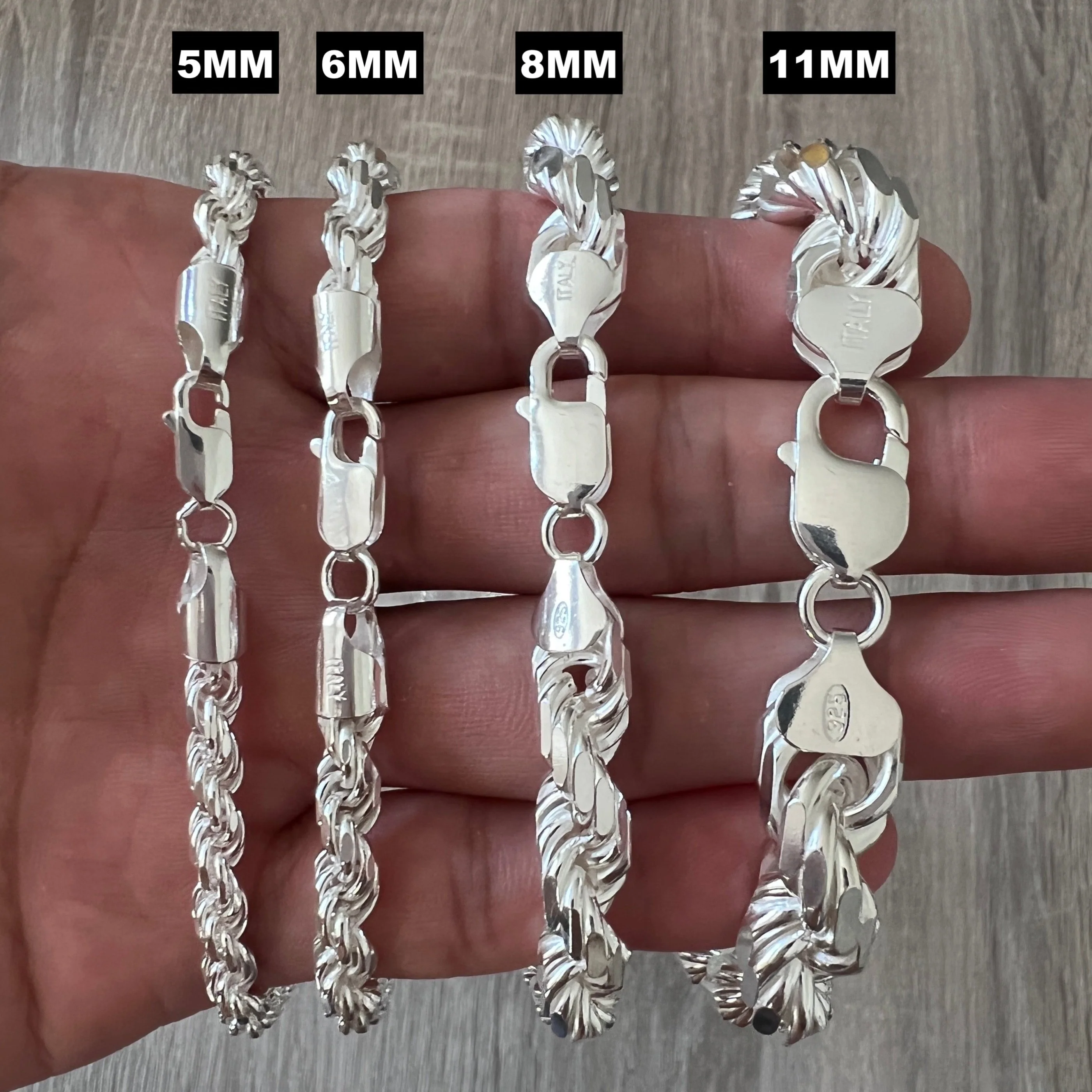 925 Rope Necklace DC - Image 5