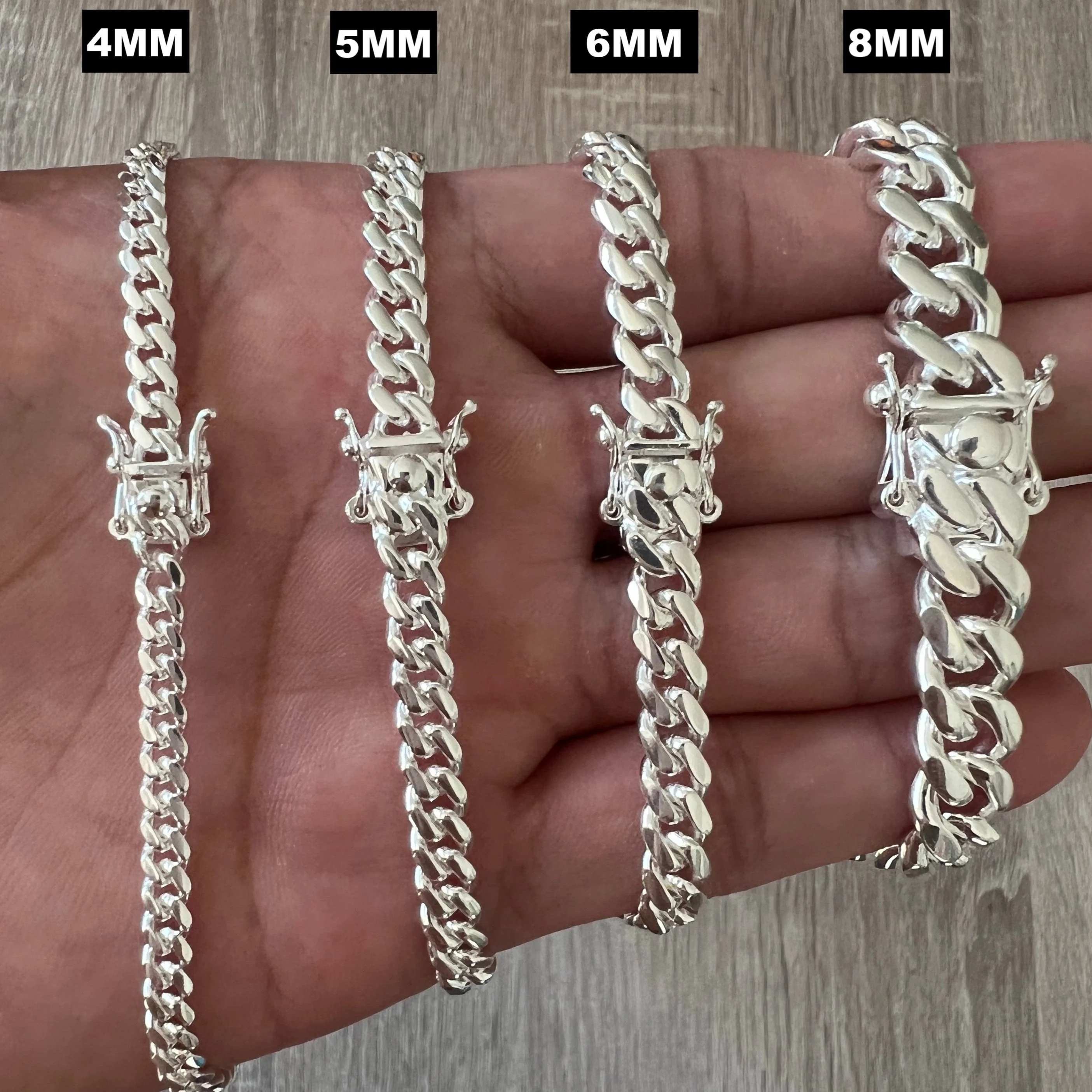 Miami Cuban Box Lock Necklace - Image 9