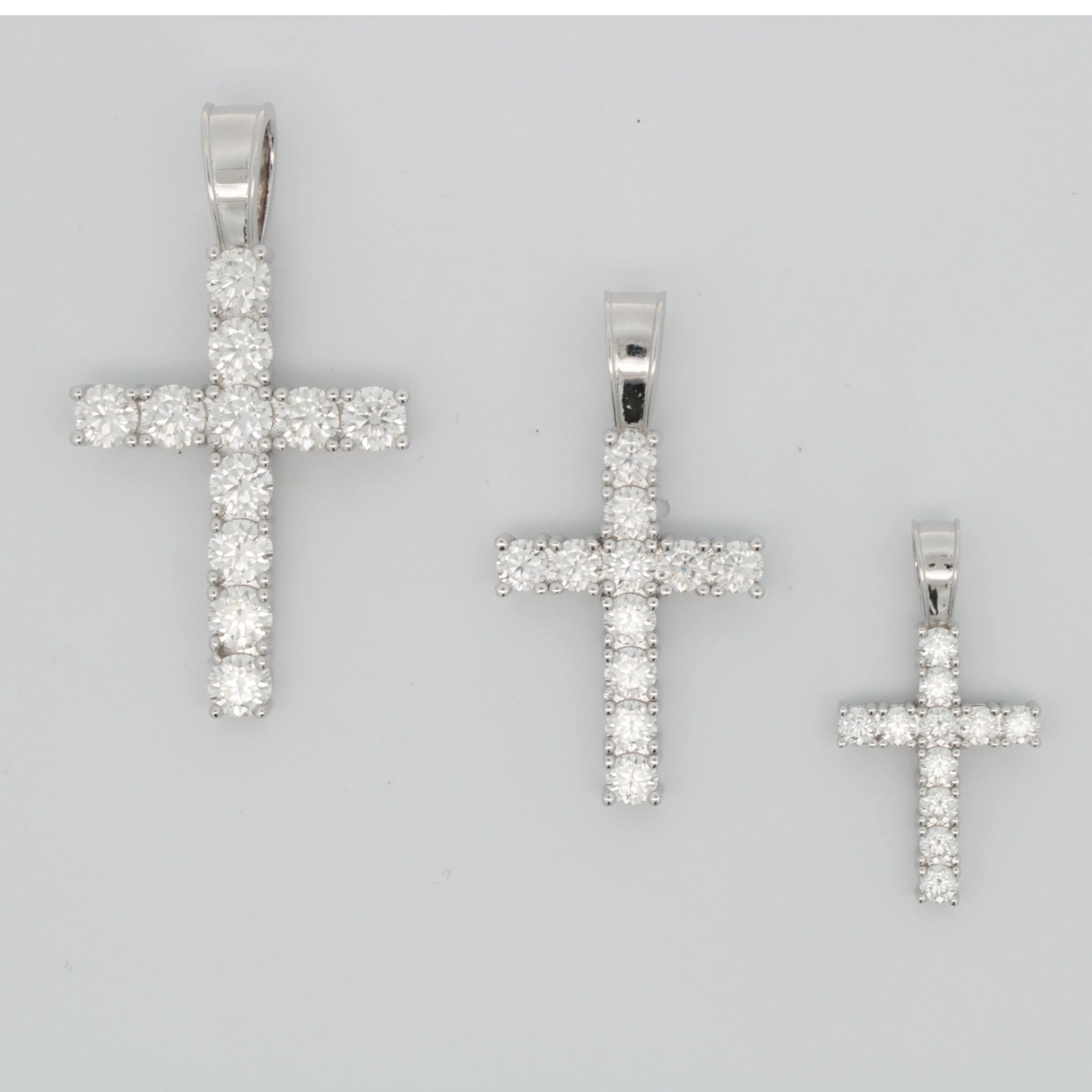 Moissanite Cross Religious Pendant Small - Image 10