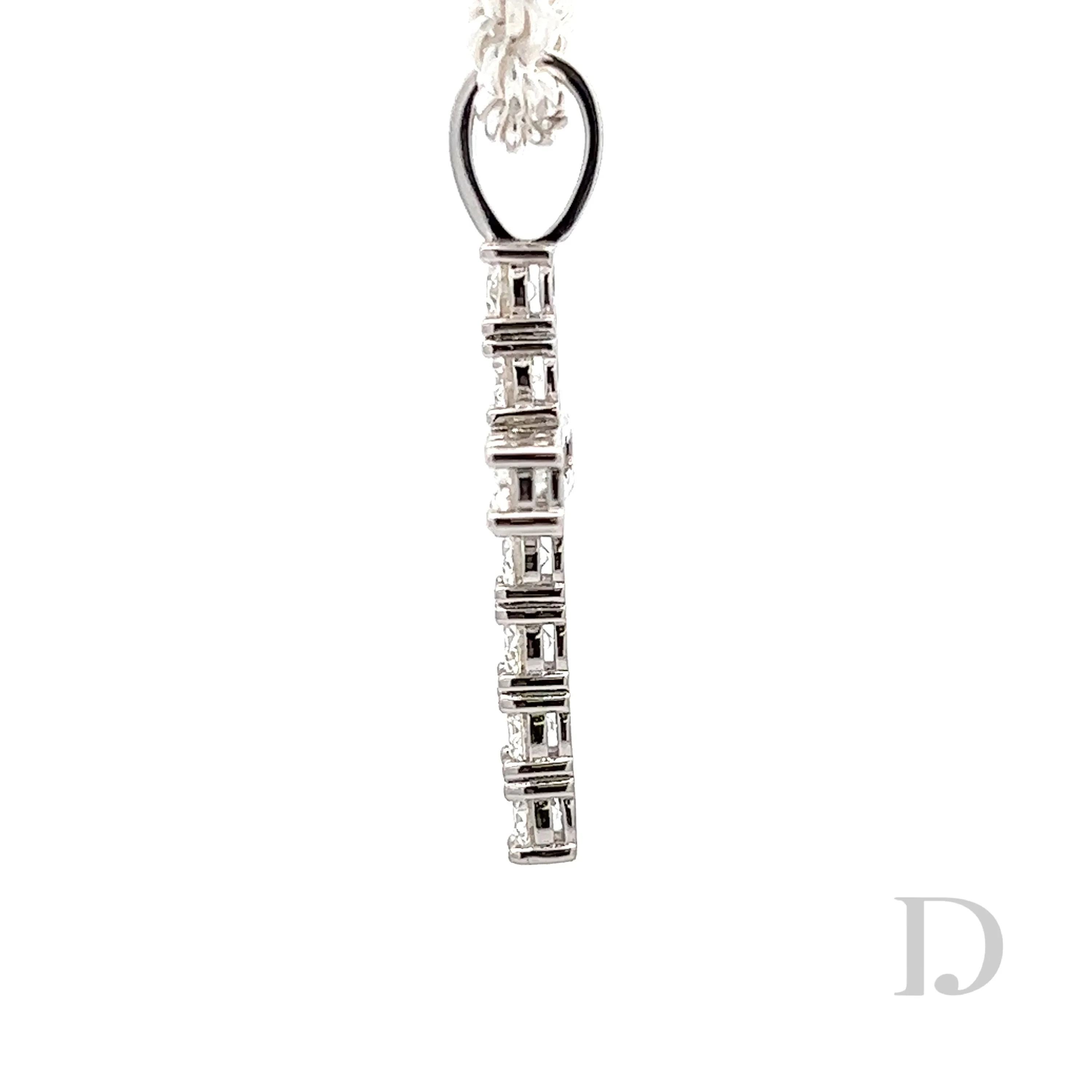 Moissanite Cross Religious Pendant Large - Image 6