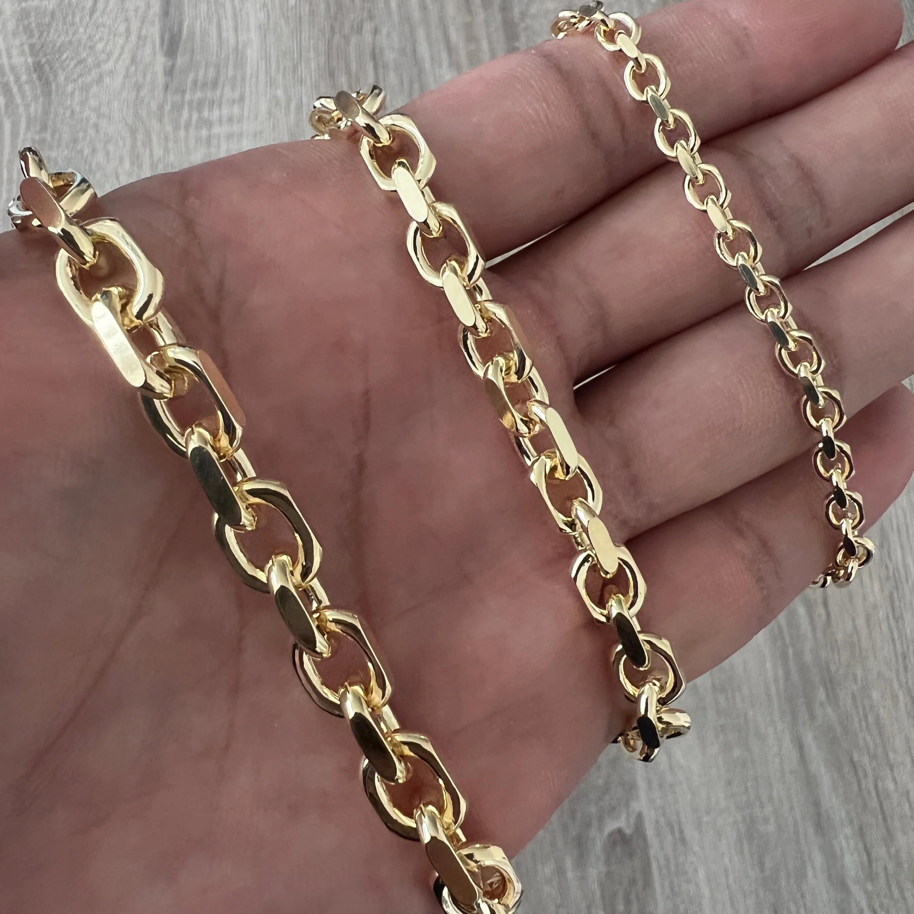 Cable 14K Gold Vermeil 925 Chain - Image 5