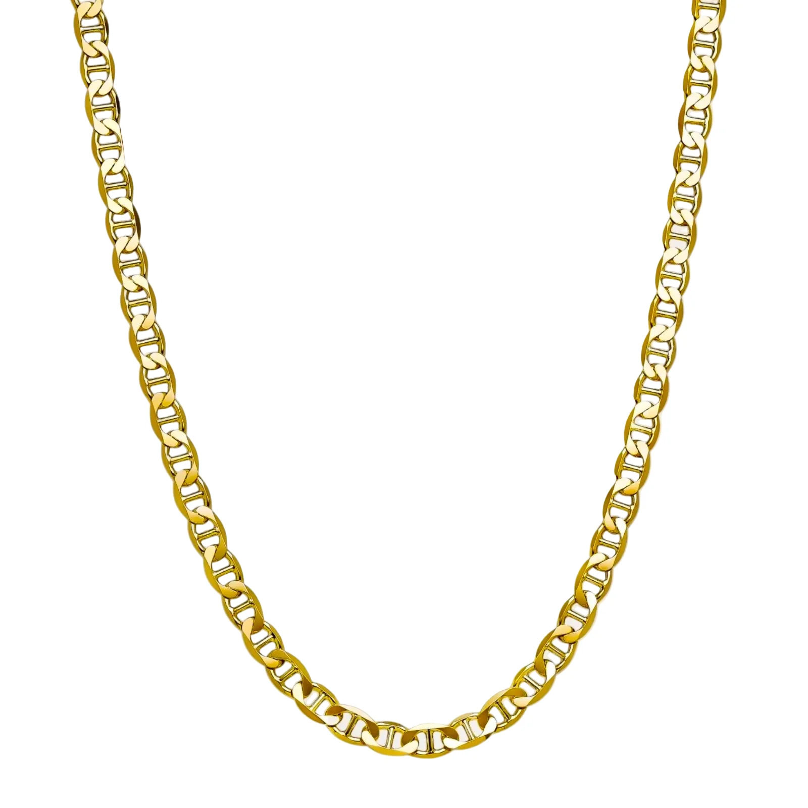 4mm Mariner 14K Gold Vermeil 925 Chain - Image 3