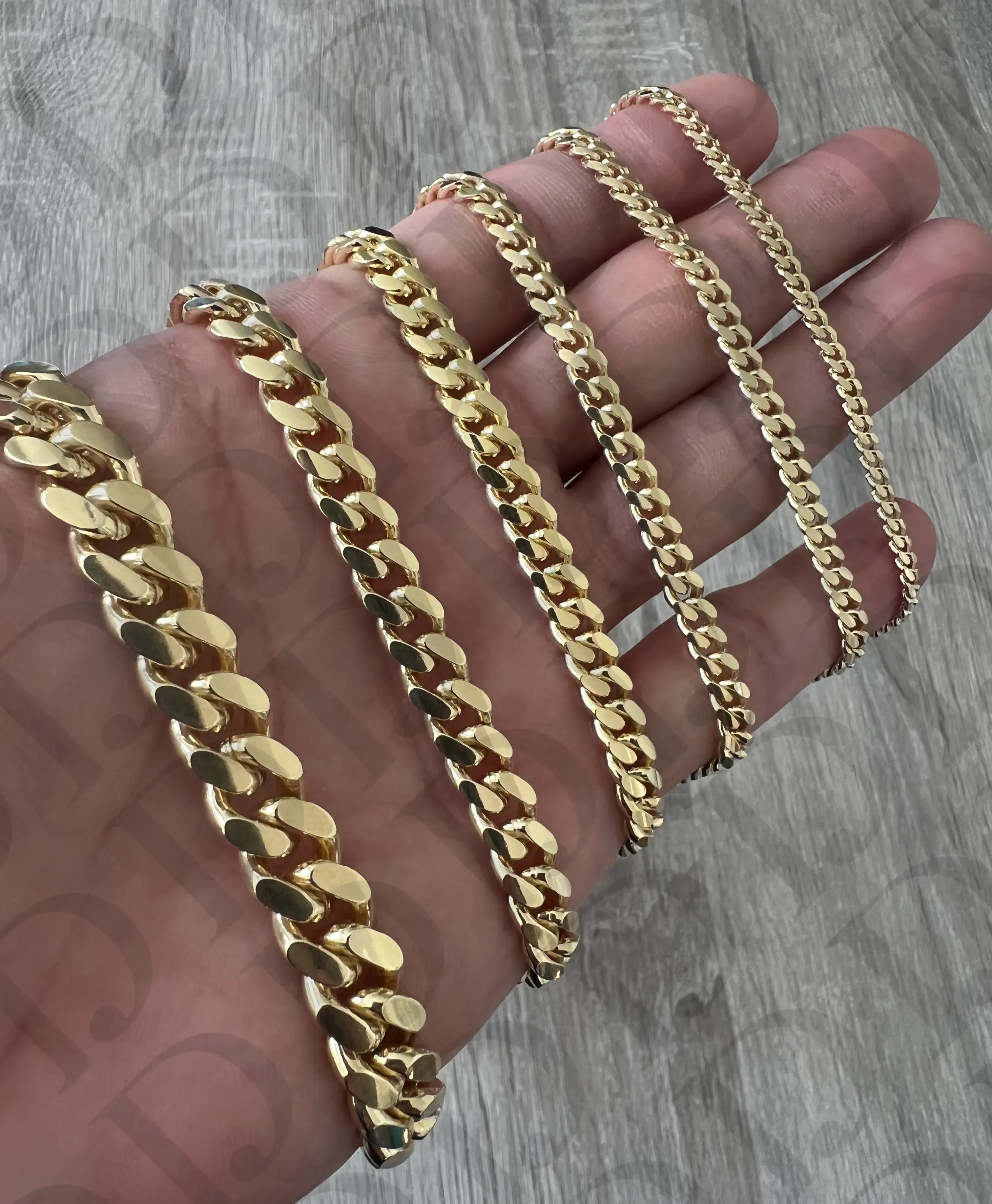 Miami Cuban 14K Gold Vermeil 925 Chain - Image 7