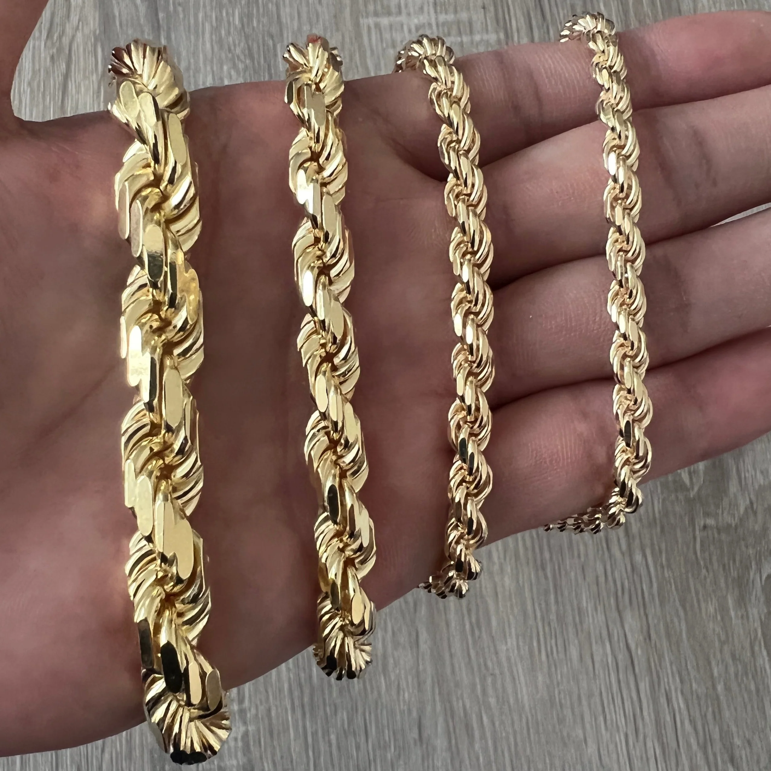 Rope 14K Gold Vermeil 925 Bracelet - Image 4