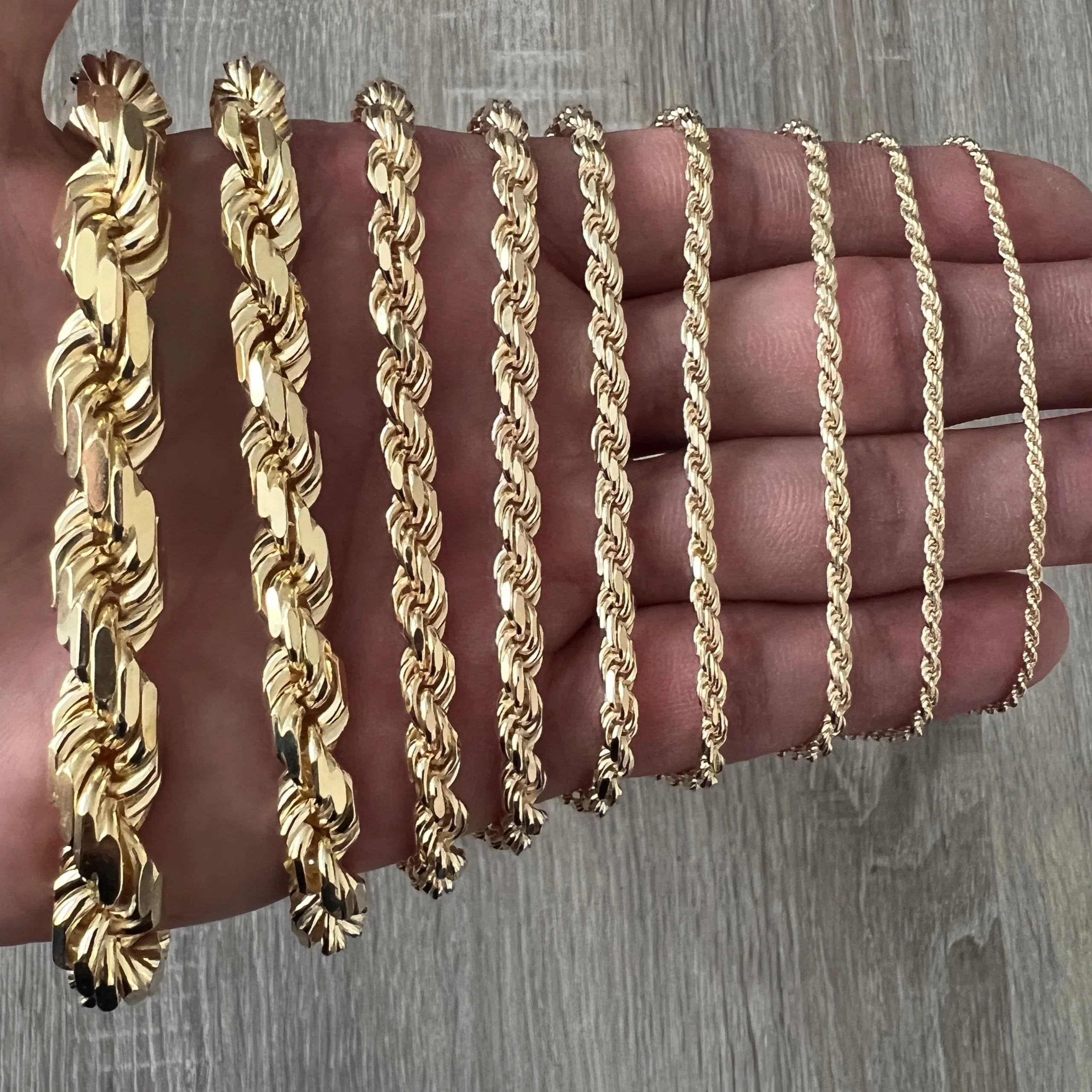 ROPE 14K Gold Vermeil Chain 925 - Image 14